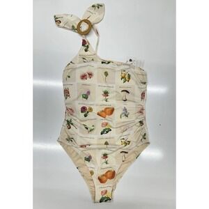 NWT Kingdom &‎ State Botanical Print Single Shoulder One Piece Swimsuit / Small